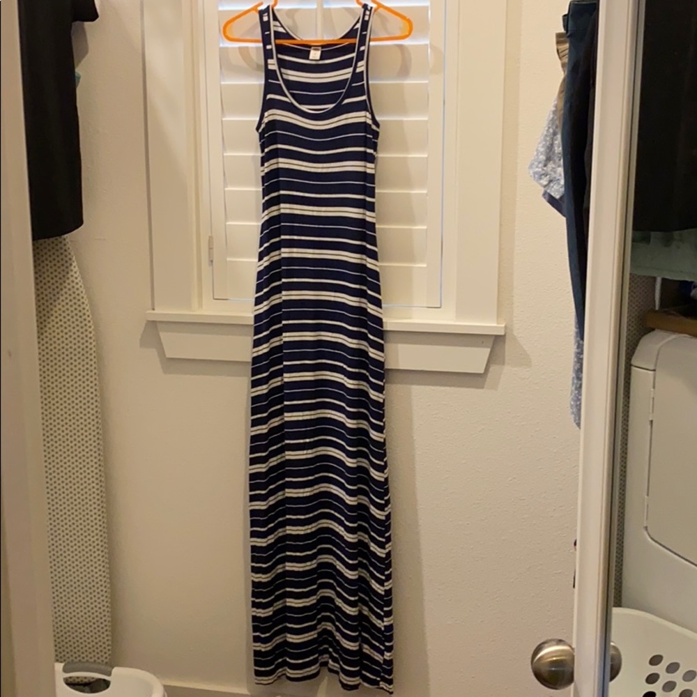 Old navy striped maxi dress